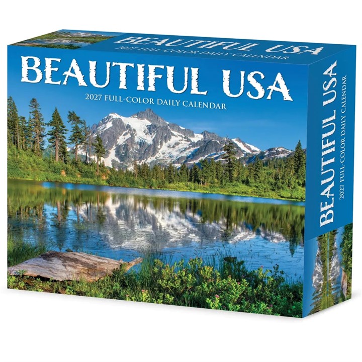 Beautiful USA Desk Calendar 2027