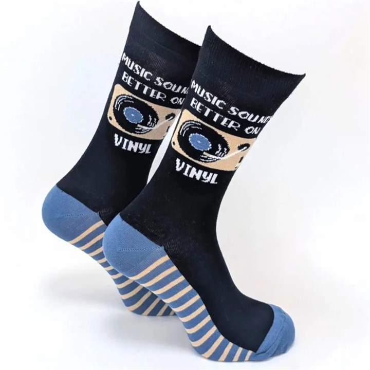 Music Sounds Better on Vinyl Socks – Size 7 – 11