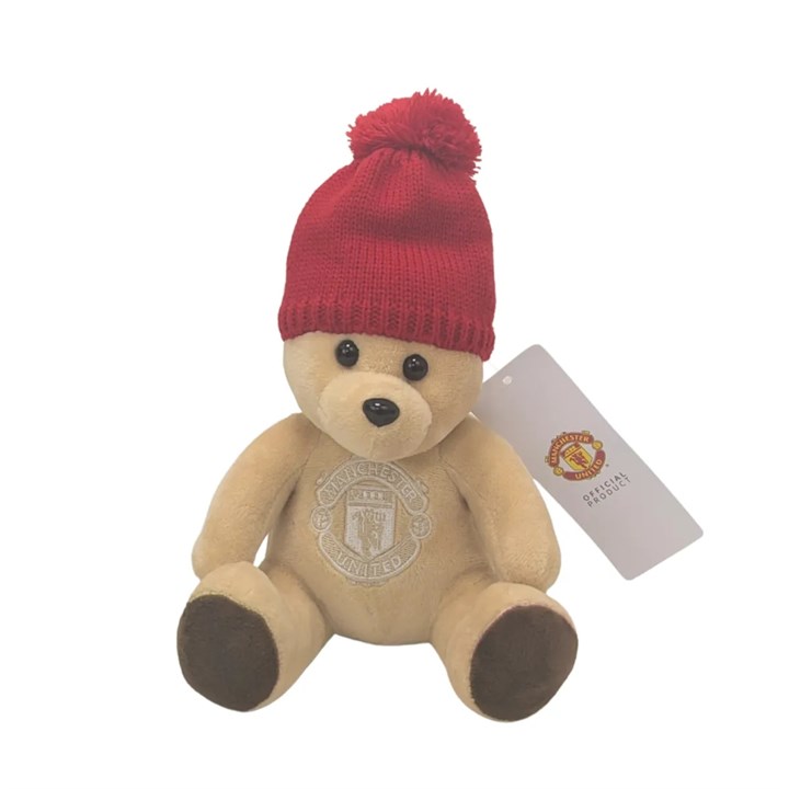 Manchester United FC Beanie Hat Bear Plush