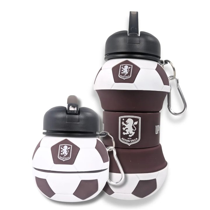 Aston Villa FC Collapsible Football Water Bottle