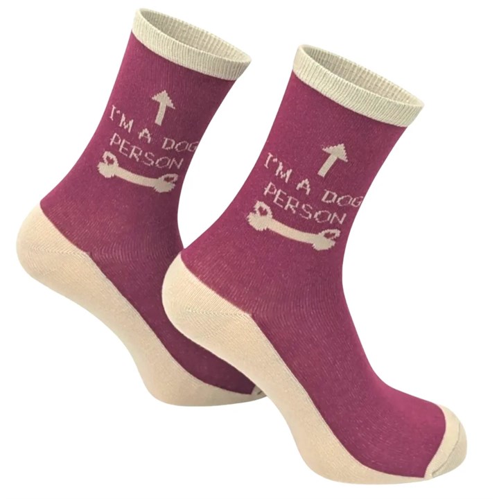 I’m a Dog Person Socks – Size 4 – 8