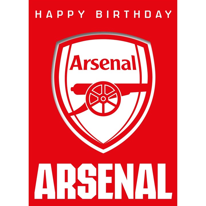 Arsenal FC Crest Birthday Card