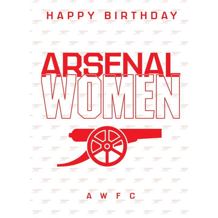 Arsenal FC Women Birthday Card
