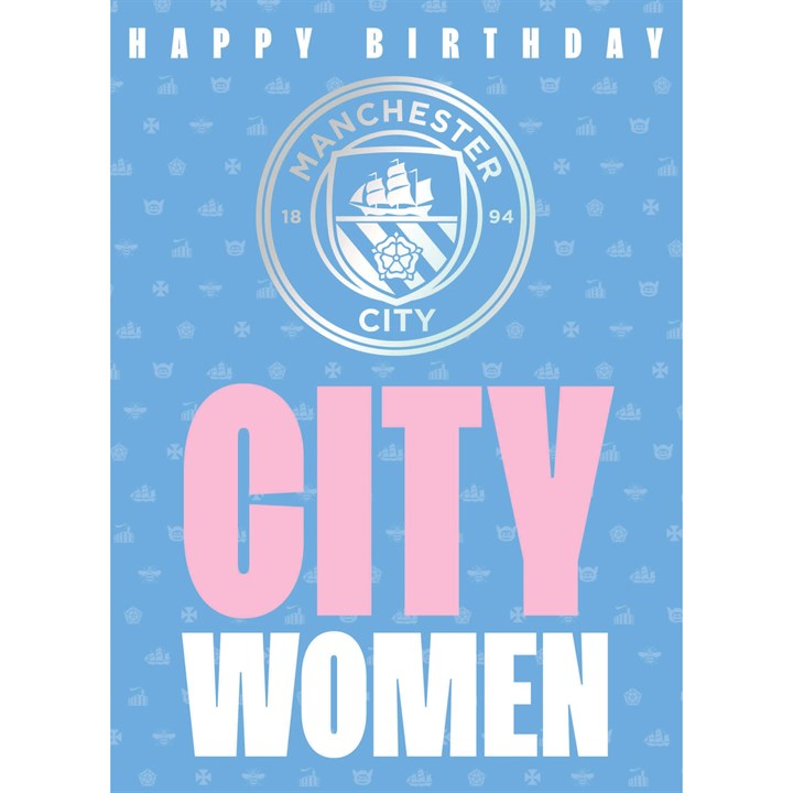 Manchester City FC Women Birthday Card
