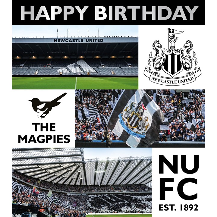 Newcastle United FC Photo Birthday Card