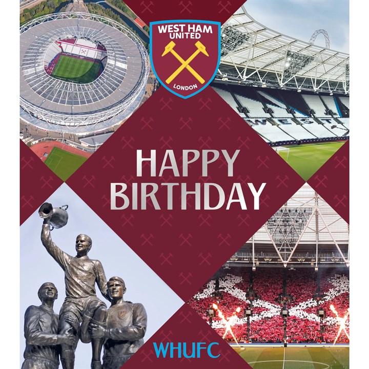 West Ham United FC Photo Birthday Card